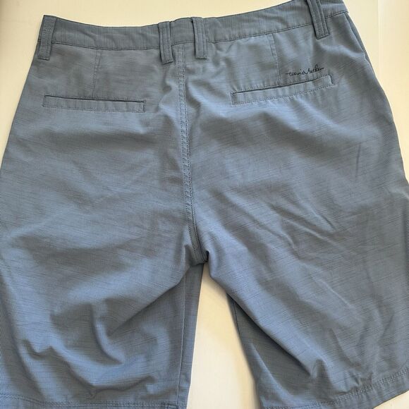 Travis Mathew Shorts Mens 32 Light Blue Flat Front Chino Lightweight - Picture 2 of 7